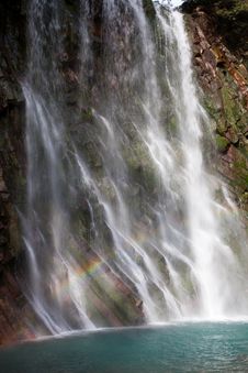 Water Running Down A Waterfall Royalty Free Stock Photo Water Running Down A Waterfall Royalty Free Stock Photo