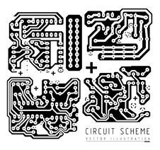 Printed Circuit Board Royalty Free Stock Photo Printed Circuit Board Royalty Free Stock Photo