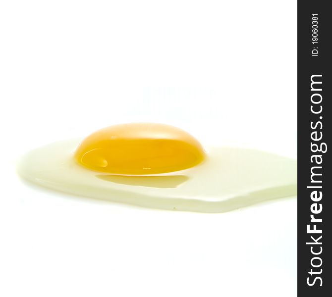 Fresh raw egg isolated on white background. Fresh raw egg isolated on white background