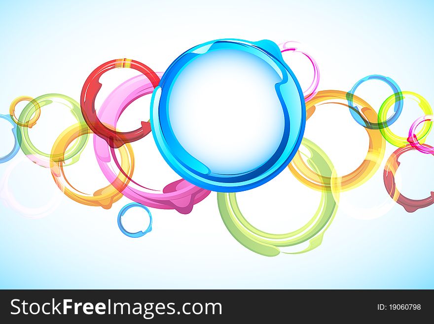Illustration of circular pattern on abstract background
