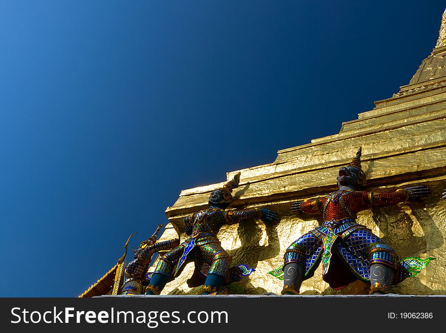 Giant At Wat Phra Kaew, Bangkok.