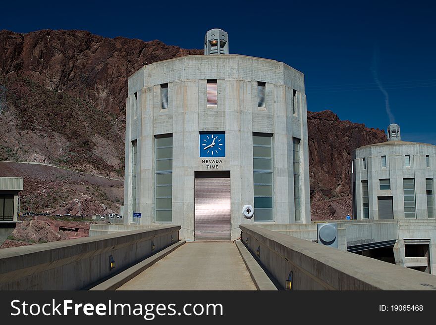 Hoover Dam Nevada Clock Water inlet. Hoover Dam Nevada Clock Water inlet