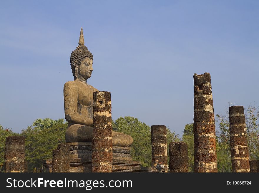 Buddha Sukhothai Historical park, Thailand