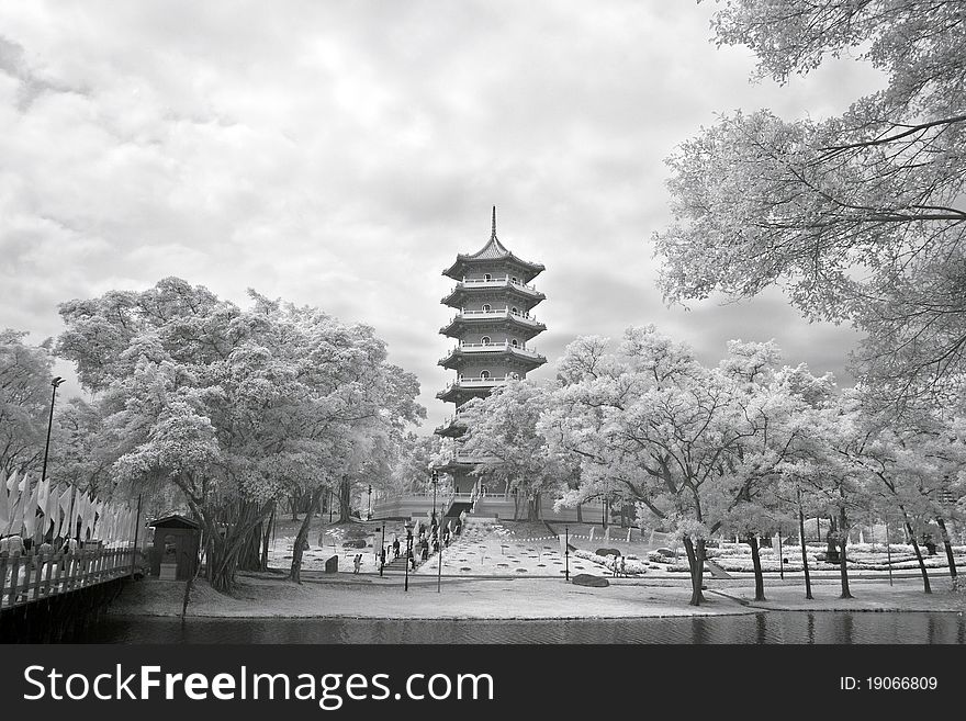 Chinese Pagoda at Chinese Garden in Singapore. Chinese Pagoda at Chinese Garden in Singapore.