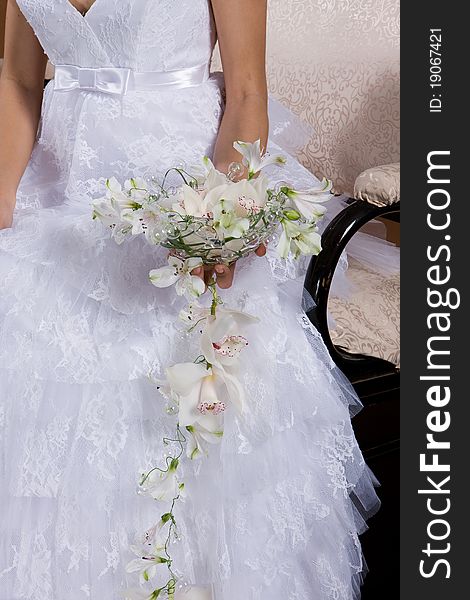 Woman's hands with flowers. Woman's hands with flowers