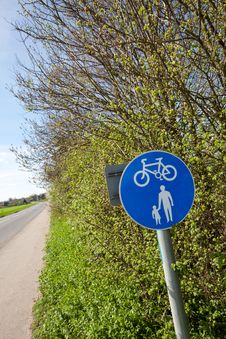 Countryside Cycle And Pedestrian Lane Stock Image Countryside Cycle And Pedestrian Lane Stock Image