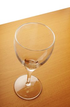 Empty Glass On The Wooden Table Royalty Free Stock Photo Empty Glass On The Wooden Table Royalty Free Stock Photo