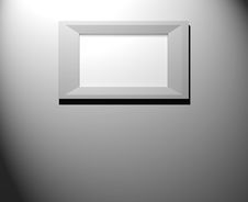 Blank Frames An Wall Stock Images