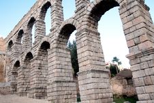 The Famous Ancient Aqueduct Royalty Free Stock Photography