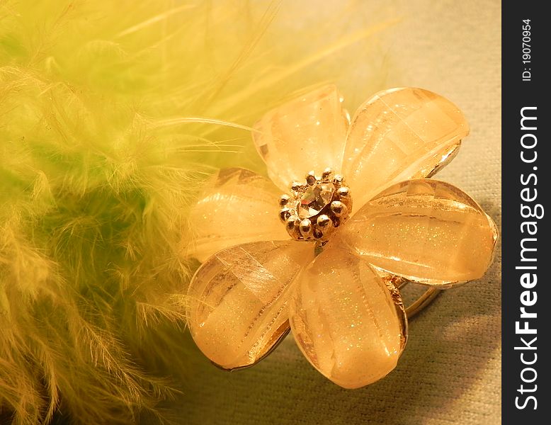 Beautiful stylish women's hairgrip flower. Beautiful stylish women's hairgrip flower