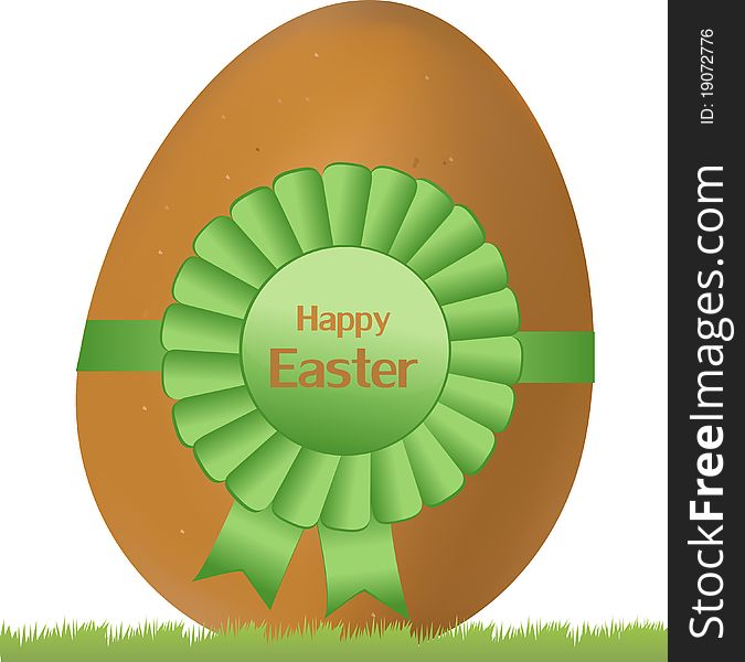 Happy easter egg vector illustration. Happy easter egg vector illustration