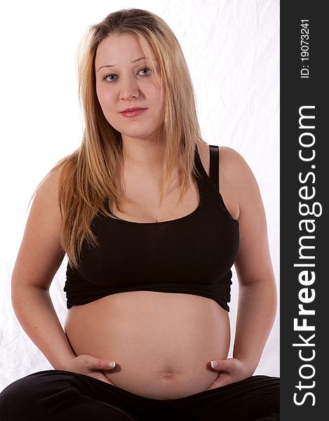 Attractive pregnant woman