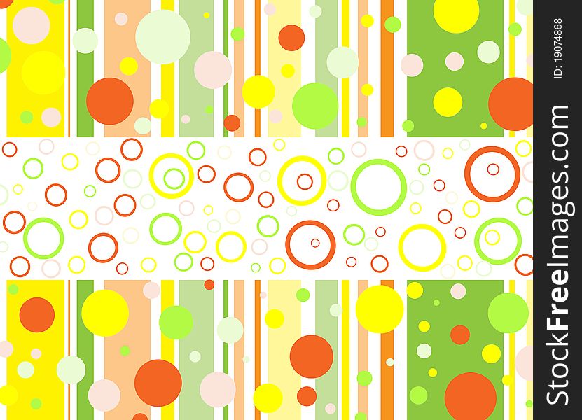 Colorful background with retro dots