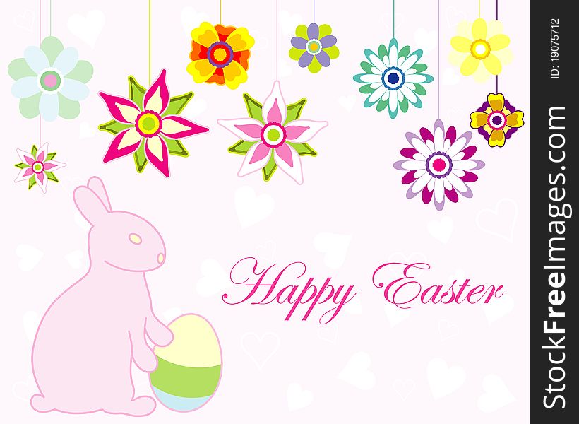 Design of Easter greeting card