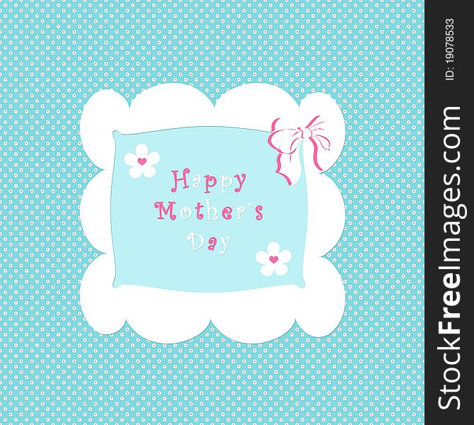 Happy mother's day card with flowers