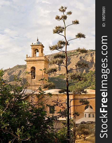 The medieval church in the Spanish town of Orihuela. The medieval church in the Spanish town of Orihuela