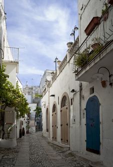 Narrow Street Detail Royalty Free Stock Images