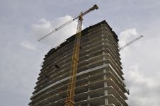 Construction Of A Concrete Building Stock Photo Construction Of A Concrete Building Stock Photo