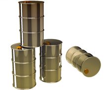 Isolated Oil Barrels Royalty Free Stock Images Isolated Oil Barrels Royalty Free Stock Images