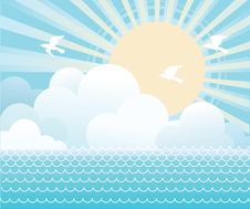 Sun And Blue Sky Stock Photo Sun And Blue Sky Stock Photo