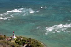 Diamond Head Lighthouse - Hawaii Royalty Free Stock Photo