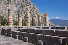Temple Of Apollo, Delphi Stock Photography Temple Of Apollo, Delphi Stock Photography