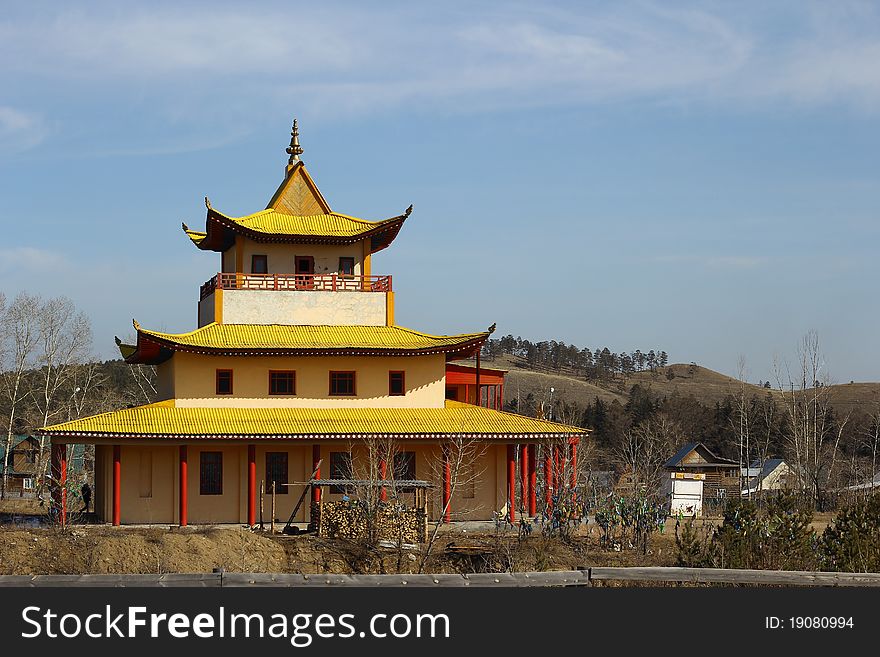 Buddhist temple in one of datsans city of Ulan-Ude.