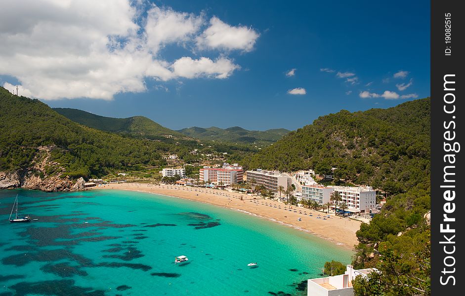Cala de Sant Vicent on the North East of Ibiza, Spain