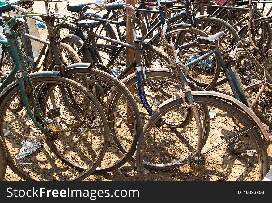 Bicycles At The Beach