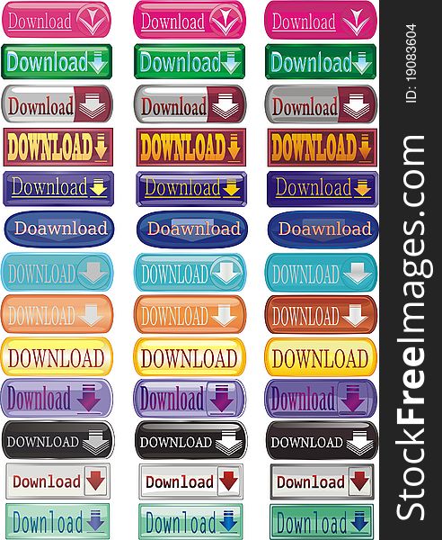 Set of buttons download