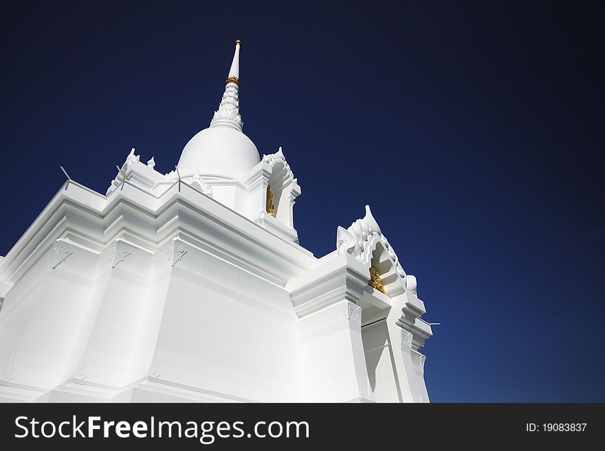 Stupa in sunny day of thailand