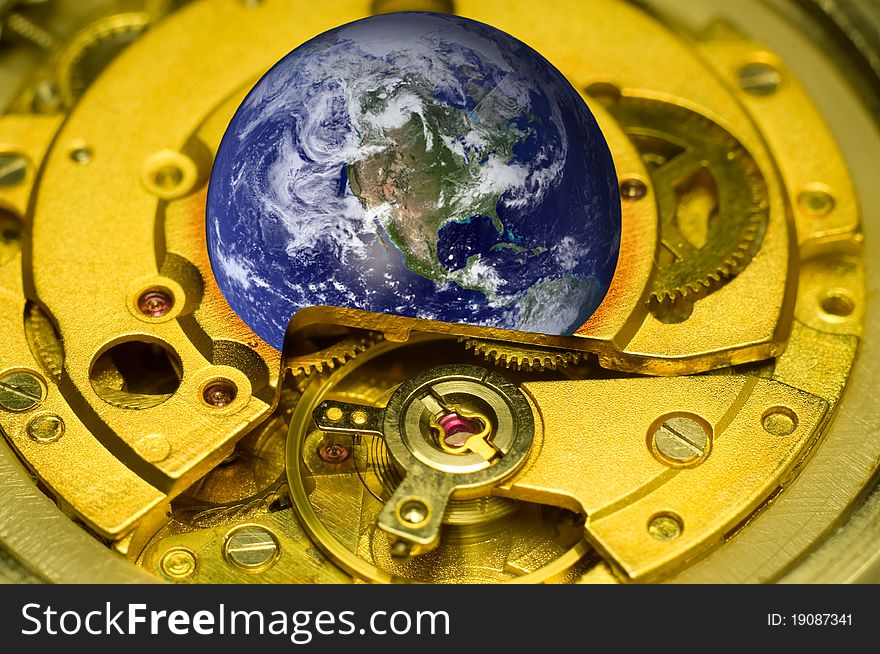 Clock mechanism.abstract background composition. Clock mechanism.abstract background composition.