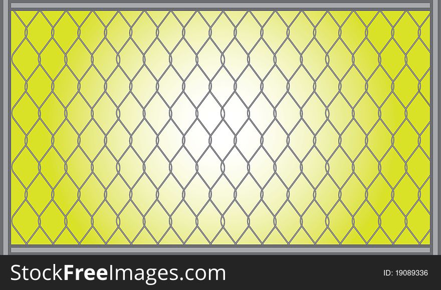 Gray grid for a fence