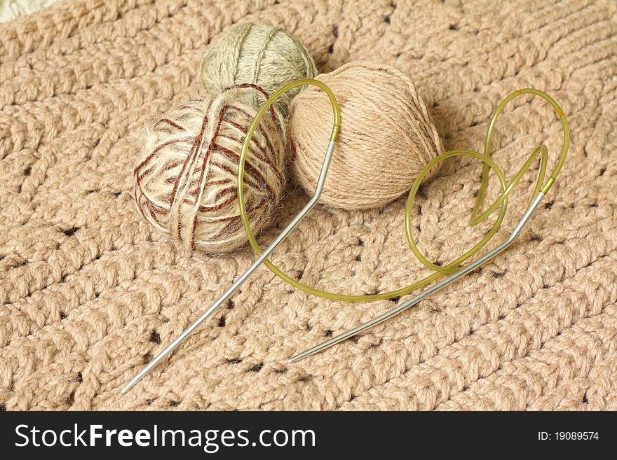 Knitting Needles And Yarn For Knitting