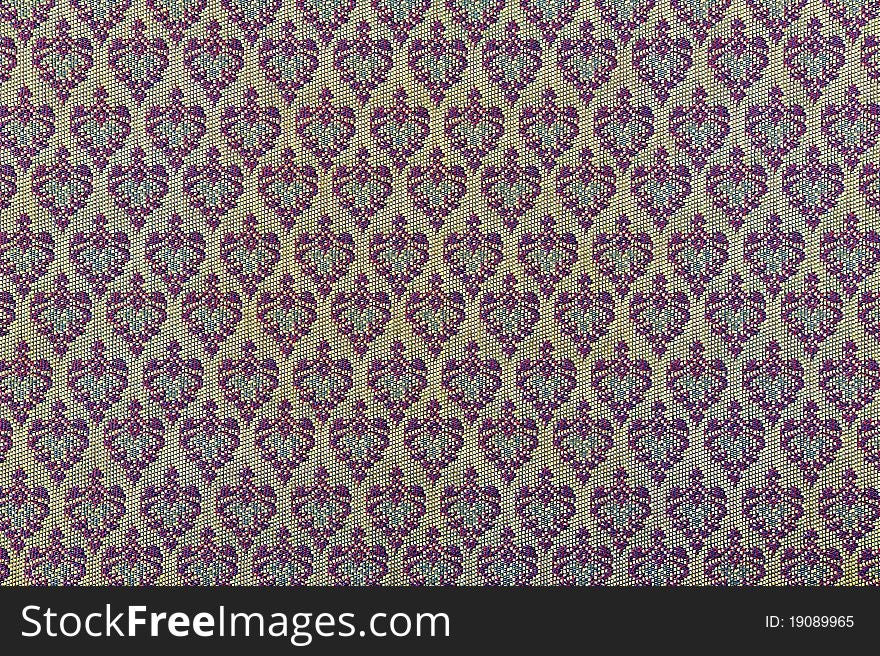 Vintage traditional Thai handmade fabric texture background. Vintage traditional Thai handmade fabric texture background