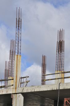 Construction Of A Concrete Structure Stock Photos Construction Of A Concrete Structure Stock Photos