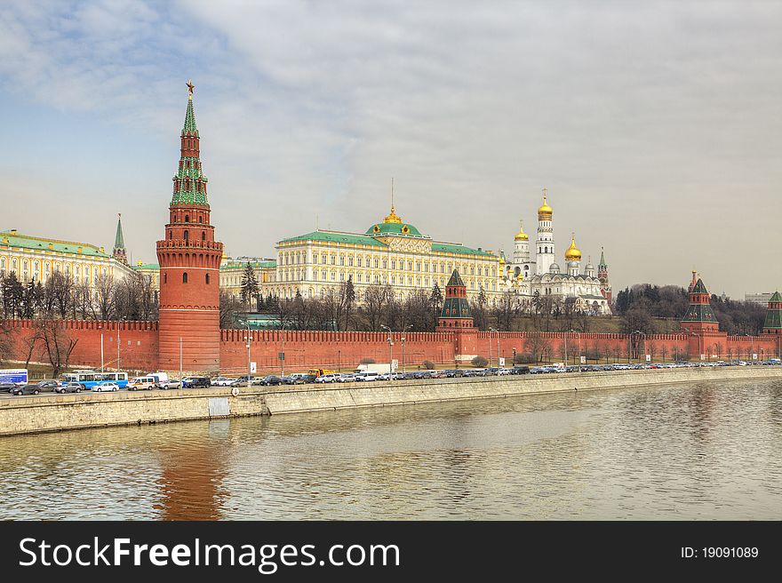 Red Square in Moscow and Moscow the river. Red Square in Moscow and Moscow the river