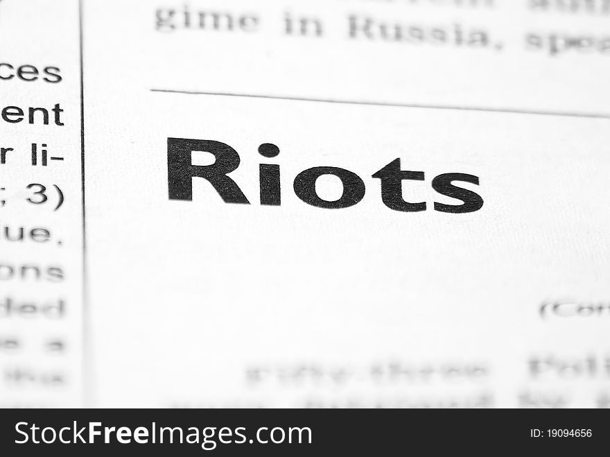 RIOTS