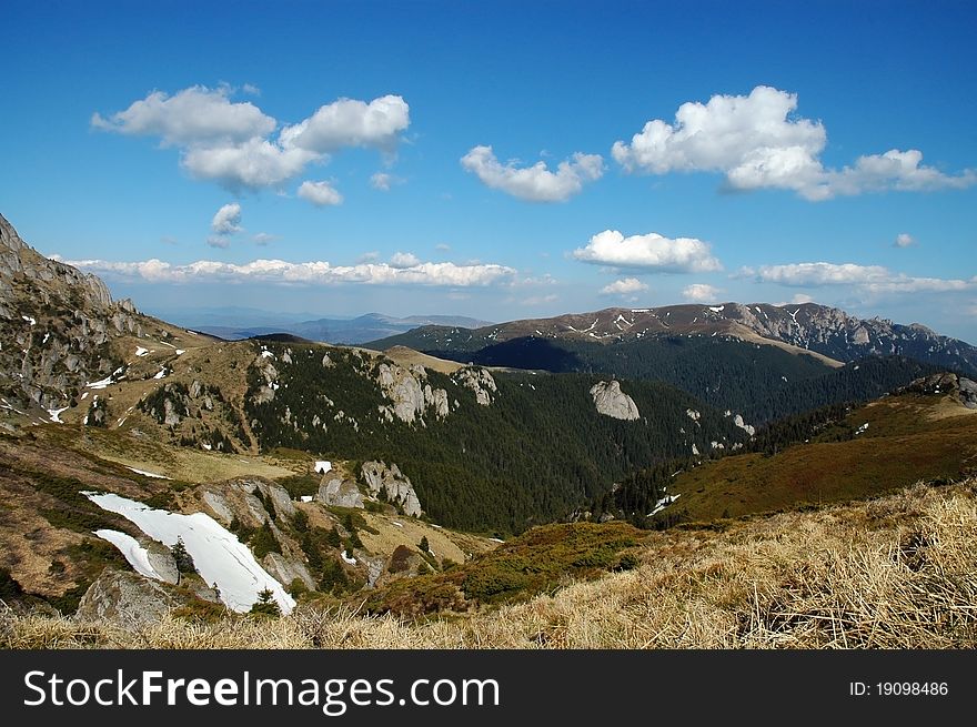 Mountain landscape, Ciucas mountains, Carpathians, Romania. Mountain landscape, Ciucas mountains, Carpathians, Romania