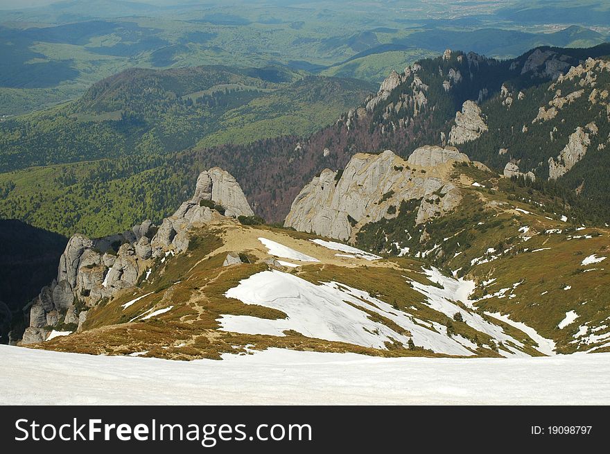 Mountain landscape in Carpathians