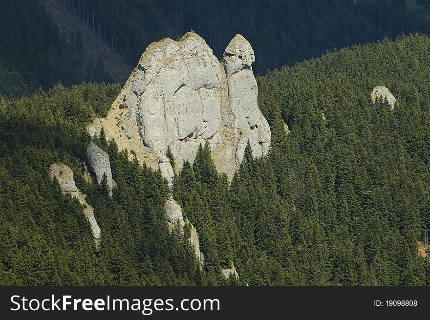 Mountain landscape in Carpathians