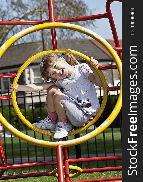 Girl on playground