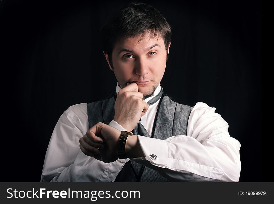 Attractive Man In Suit