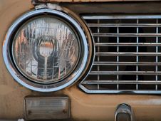 Old Car Headlight Royalty Free Stock Photos