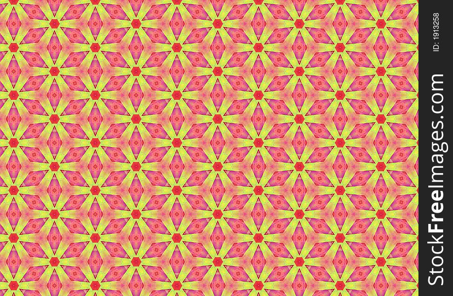Yellow Daisies on Pink Pattern