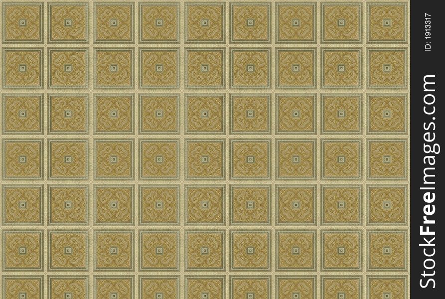 Brown Tiled Squares Pattern