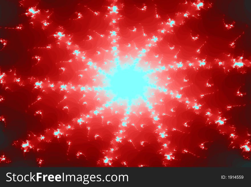 Czerwony Fraktal przypominajÄ…cy gwiazdÄ™ lub galaktyke posiadajÄ…cy 9 ramion. Czerwony Fraktal przypominajÄ…cy gwiazdÄ™ lub galaktyke posiadajÄ…cy 9 ramion.
