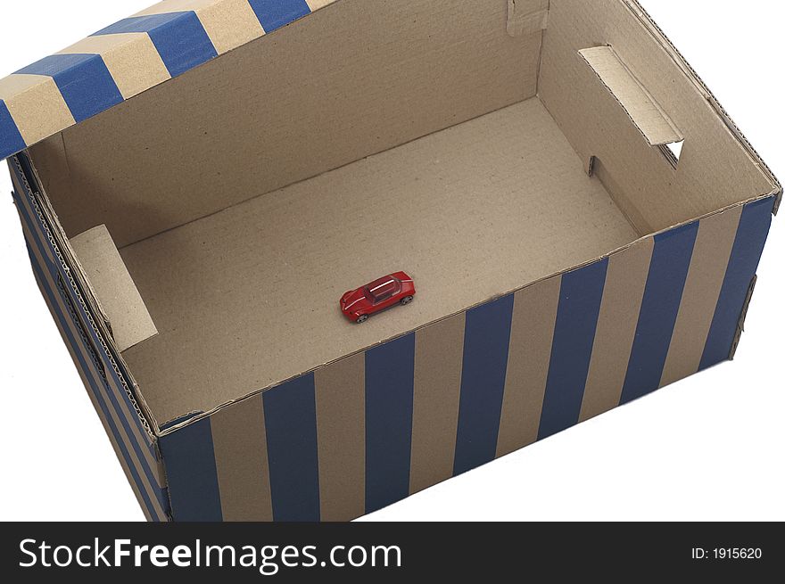Stripped paper box for home or office using
