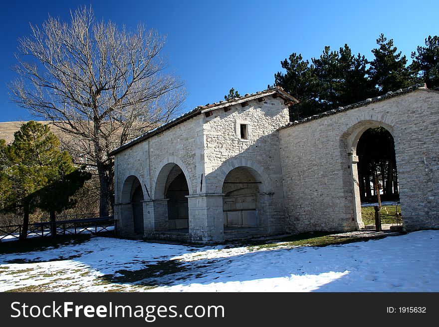 Macereto's Sanctuary (Visso - Italy) /detail. Macereto's Sanctuary (Visso - Italy) /detail