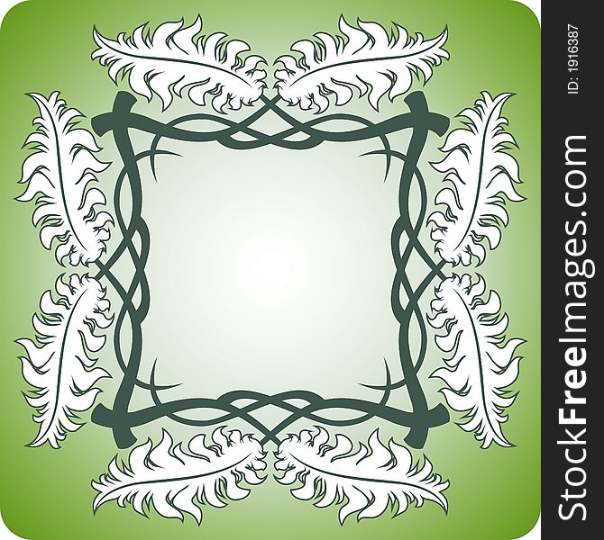 Vector design element in floral style. Vector design element in floral style